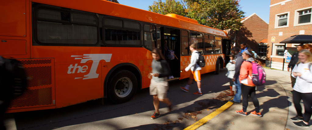 The T bus with students