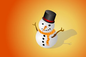 orange snowman